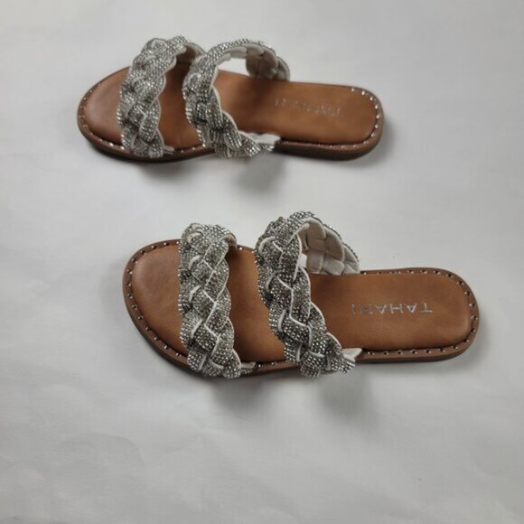 Tahari Tammy Rhinestone Slip-On Sandal - Picture 7 of 16